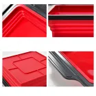 Pressable Foldable Silicone Cake Mold (Square，Red)