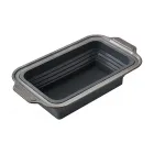 Pressable Foldable Silicone Cake Mold (Rectangular 1-slot，Grey)