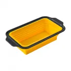 Pressable Foldable Silicone Cake Mold (Rectangular 1-slot，Yellow)