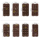 Chocolate-Themed Silicone Baking Molds